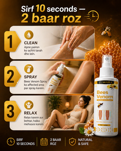Bee Venon Varicose Veins Spray(100 ml) || BUY 1 GET 1 FREE