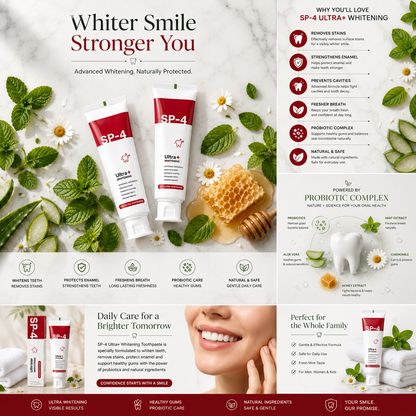 Probiotic Ultra Whitening Toothpaste || BUY 1 GET 1 FREE