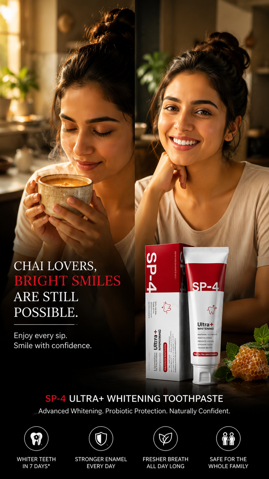 Probiotic Ultra Whitening Toothpaste || BUY 1 GET 1 FREE